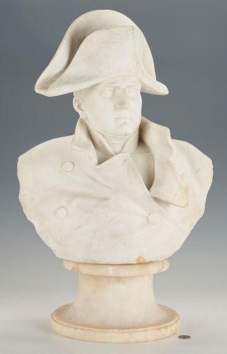 Continental Marble Bust of Napoleon