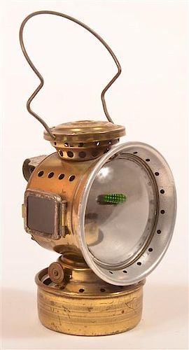 20th Century Brass Bicycle Lantern.