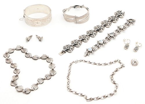 9 Pcs. European & Asian Silver Jewelry