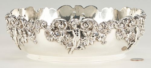 Black, Starr & Frost Sterling Repousse Bowl with Putti