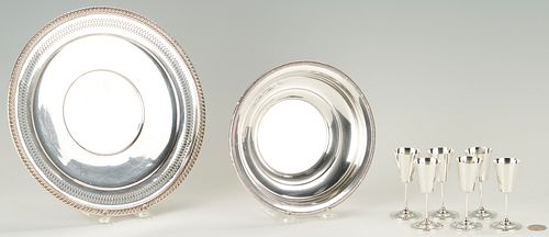 8 English & American Sterling Silver Hollowware Items