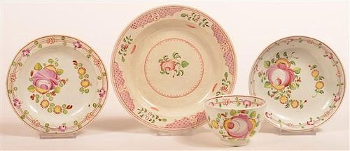 Three Pieces of Queens Rose Soft Paste China.
