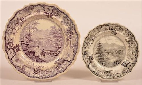 Two Historical Staffordshire Transfer Plates.