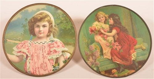 Two Flue Covers Depicting Children.