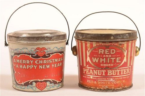 Two Vintage Peanut Butter Tins.