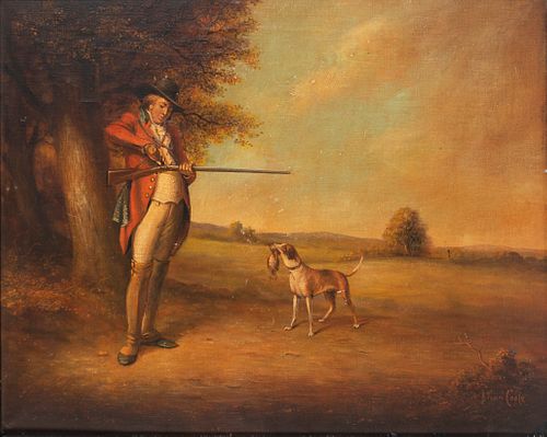 Brian Coole (b. 1939), Hunter and Dog