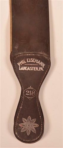 Elsemann Lancaster PA Leather Razor Strap.