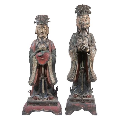 CHINESE MING BRONZE IMMORTAL FIGURES