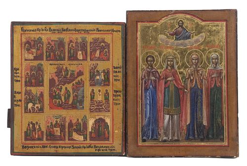 (2) EARLY 20TH C. RELIGIOUS ICONS