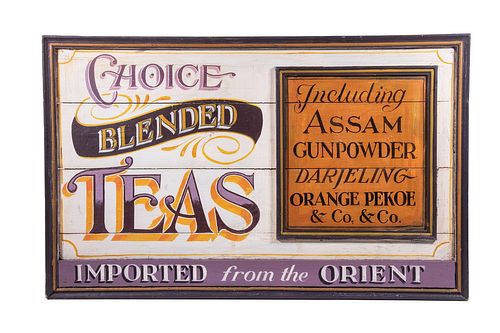 CHOICE BLENDED TEA TRADE SIGN