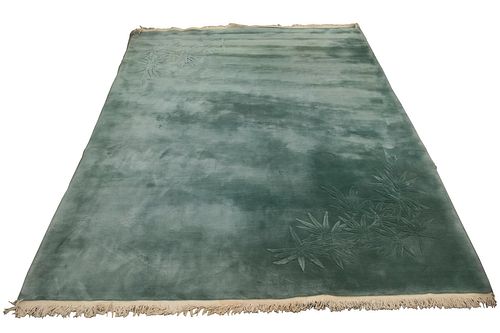 CHINESE RUG, GREEN 9' X 12'
