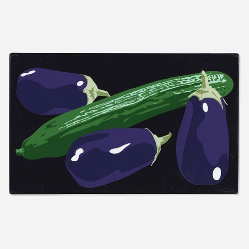 Julian Opie - Still Life with Aubergines and Cucumber
