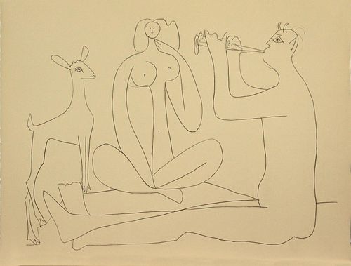 Pablo Picasso - Untitled from "Mes dessins d'Antibes"