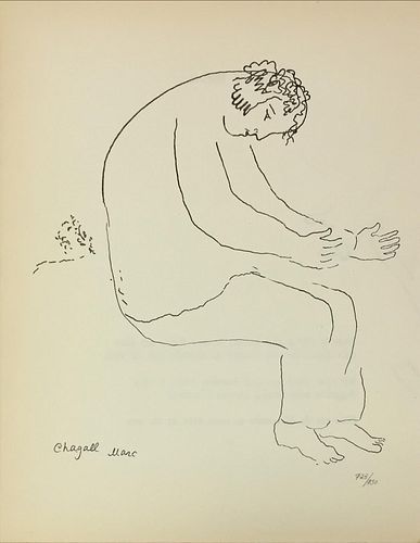 Marc Chagall - Untitled (Man) from "Le Dur Desir De