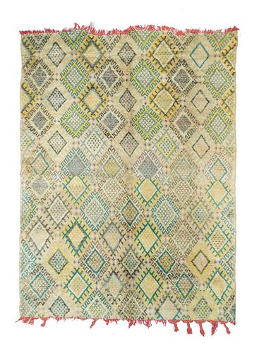 Vintage Morrocan Wool Rug, 5'6'' x 7'10'' (1.68 x 2.39 m)