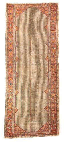 Antique Tribal Afshar Rug, 6'4" x 15'9" (1.93 x 4.80 m)