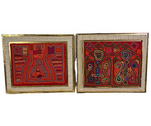 TWO HAND SEWN COSTA RICAN VINTAGE MOLDS