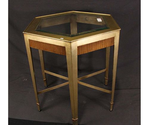 MARGE CARSON HEXAGON SIDE TABLE