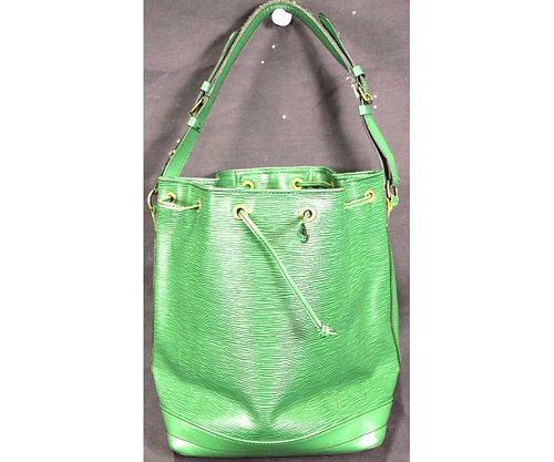 Louis Vuitton Green Noe Shoulder Bag