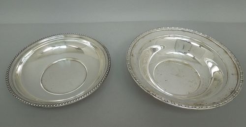 (2) Sterling Silver Fruit Bowls.