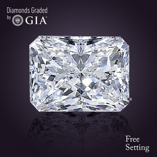 NO-RESERVE LOT: 1.52 ct, H/VVS1, Radiant cut GIA Graded Diamond. Appraised Value: $35,300 