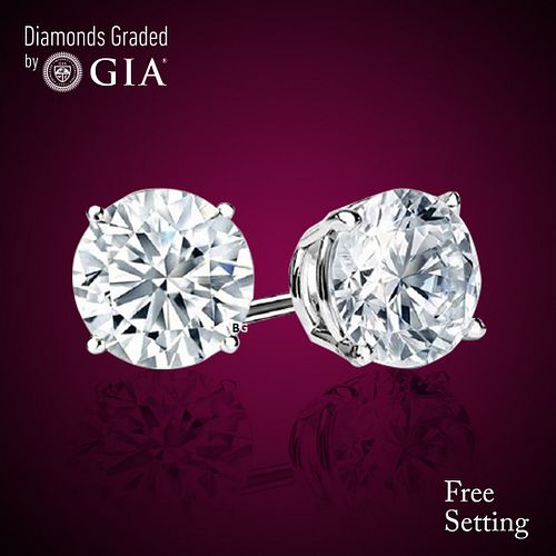 6.02 carat diamond pair Round cut Diamond GIA Graded 1) 3.01 ct, Color F, VS2 2) 3.01 ct, Color F, VS2 . Appraised Value: $399,400 