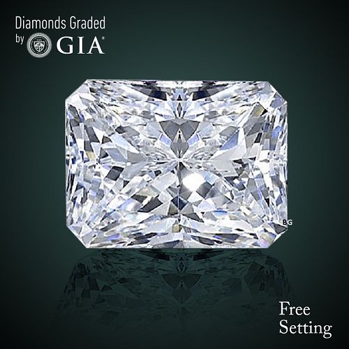 NO-RESERVE LOT: 1.50 ct, G/VS1, Radiant cut GIA Graded Diamond. Appraised Value: $37,800 