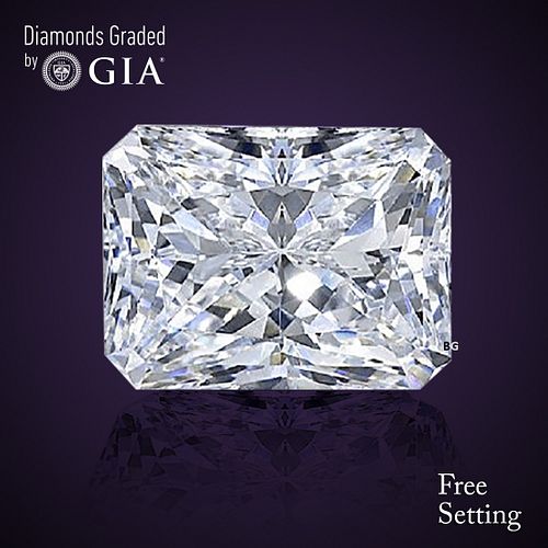 NO-RESERVE LOT: 3.02 ct, D/VS2, Radiant cut GIA Graded Diamond. Appraised Value: $183,400 