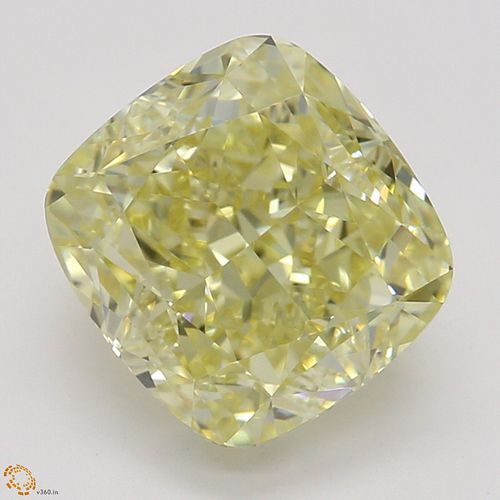 2.22 ct, Natural Fancy Yellow Even Color, IF, Cushion cut Diamond (GIA Graded), Appraised Value: $49,300 