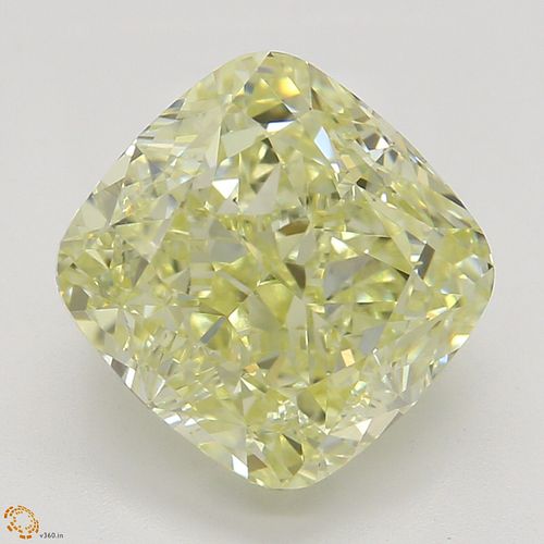 2.72 ct, Natural Fancy Light Yellow Even Color, VS2, Cushion cut Diamond (GIA Graded), Appraised Value: $40,200 