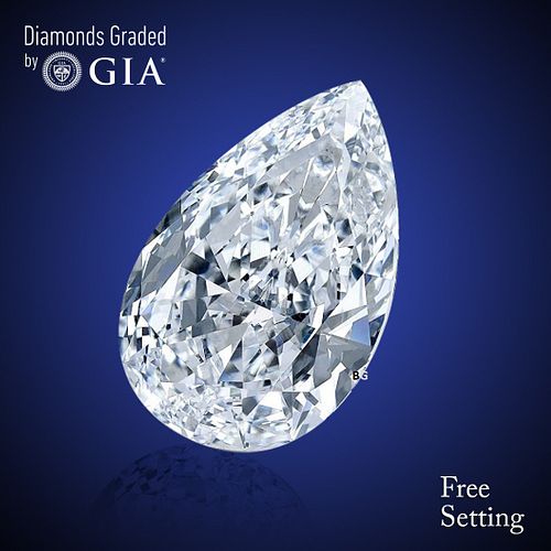 3.52 ct, H/VVS2, Pear cut GIA Graded Diamond. Appraised Value: $170,200 