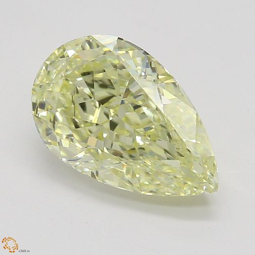 1.50 ct, Natural Fancy Light Yellow Even Color, VVS1, Pear cut Diamond (GIA Graded), Appraised Value: $23,300 