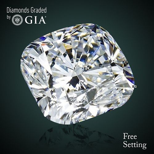 NO-RESERVE LOT: 1.50 ct, F/VS2, Cushion cut GIA Graded Diamond. Appraised Value: $37,800 