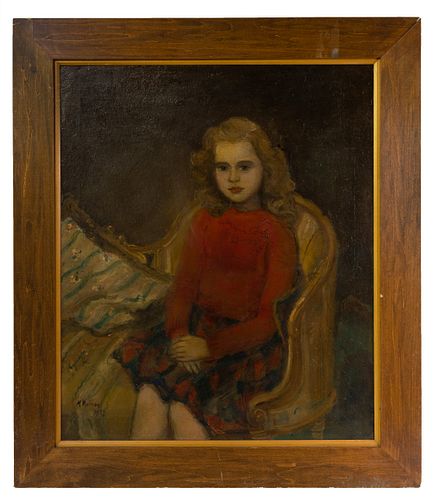 Miloslava Vrbova (Czechoslovakian, 1909-1991) Oil on Canvas