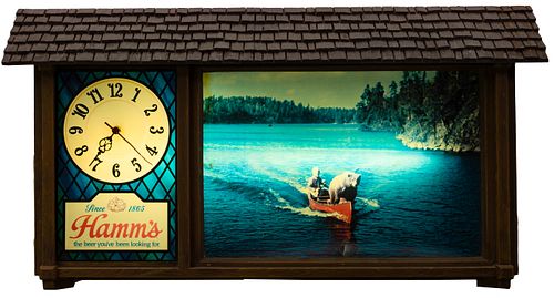 Hamm's Scene-o-Rama Advertising Clock