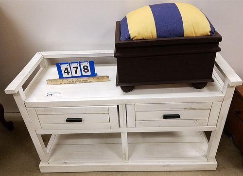 PTD 2 DRAWER BENCH AND FOOTSTOOLS
