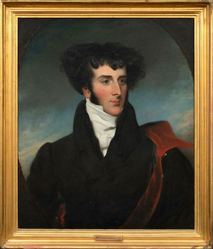 PORTRAIT OF ISAAC JOHN WEBB HORLOCK (1801-1875) OIL PAINTING