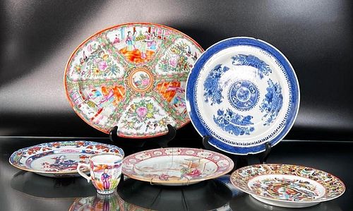 Lot of Chinese Export Porcelain Articles