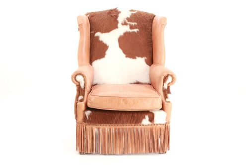 Montana Watauga Cowhide Leather Lounge Chair