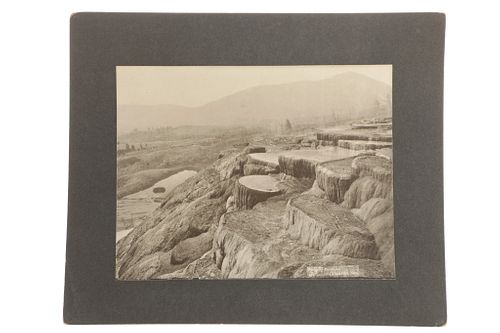 C. 1884- Mammoth Hot Springs Yellowstone -Baumann