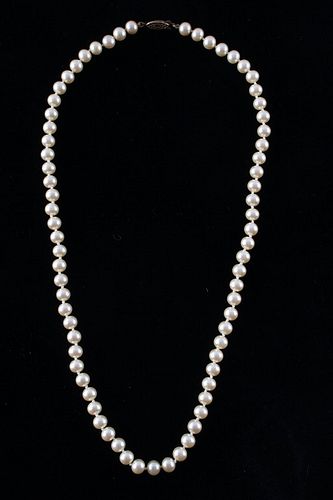 Elegant Champagne South Sea Pearl Necklace 1946-49