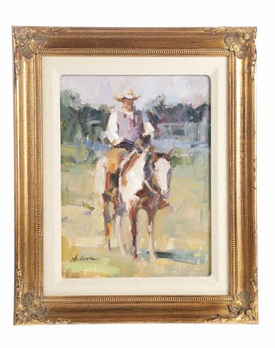 "Cowboy", By Carolyn Anderson Original Oil