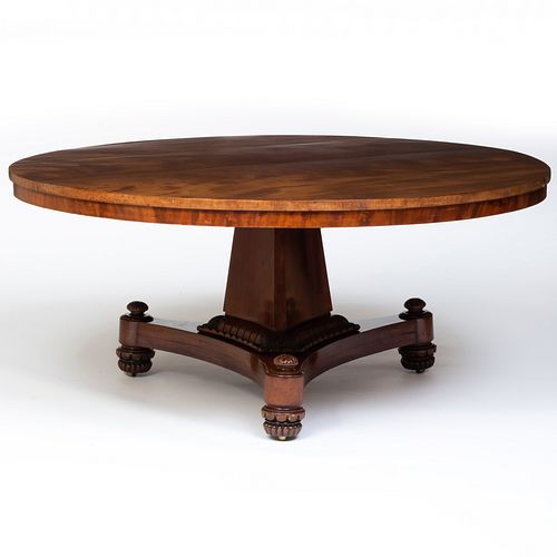 Fine George IV Carved Mahogany Circular Dining Table
