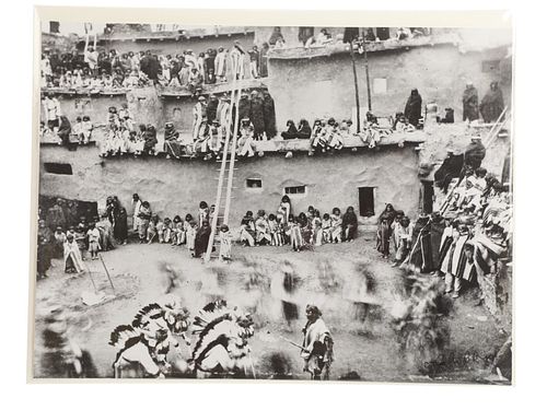 Pueblo Ceremonial Dance Photograph c.1890s