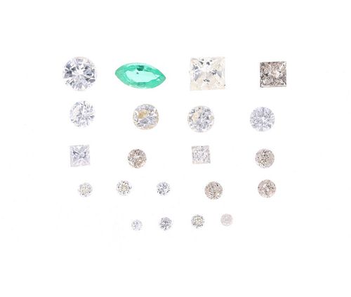 Rare Loose Diamonds & Emerald Collection