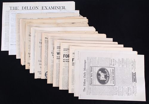Montana Historical Newspapers 1878 to 1956