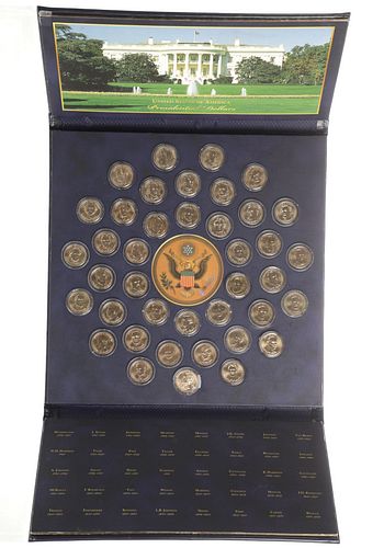 40 Presidential Dollars Collectible Fold Out Book