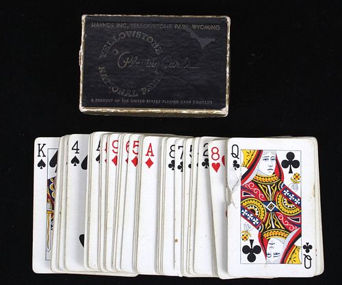 1943 Yellowstone National Park Playing Cards