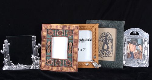 Western Cowboy Themed Picture Frame Collection