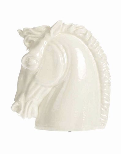 Haeger Pottery White Horse Head Flower Vase